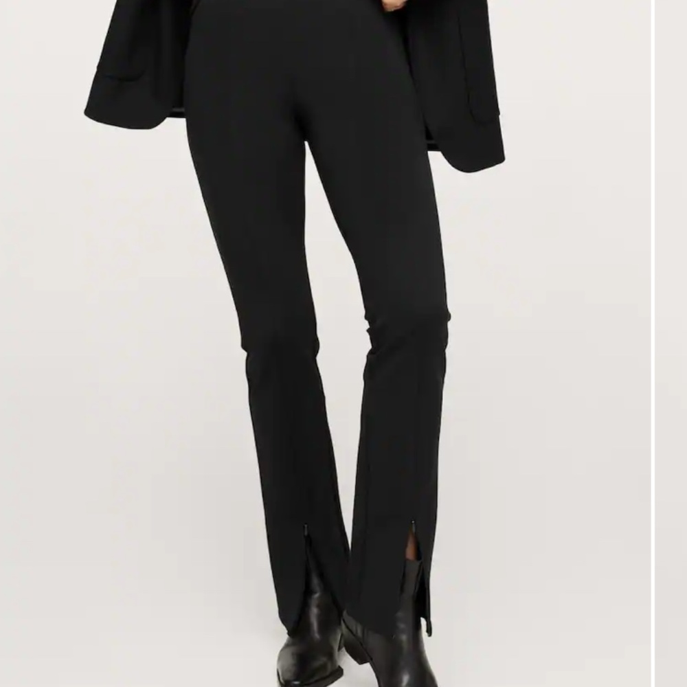 Mango Split Hem Leggings